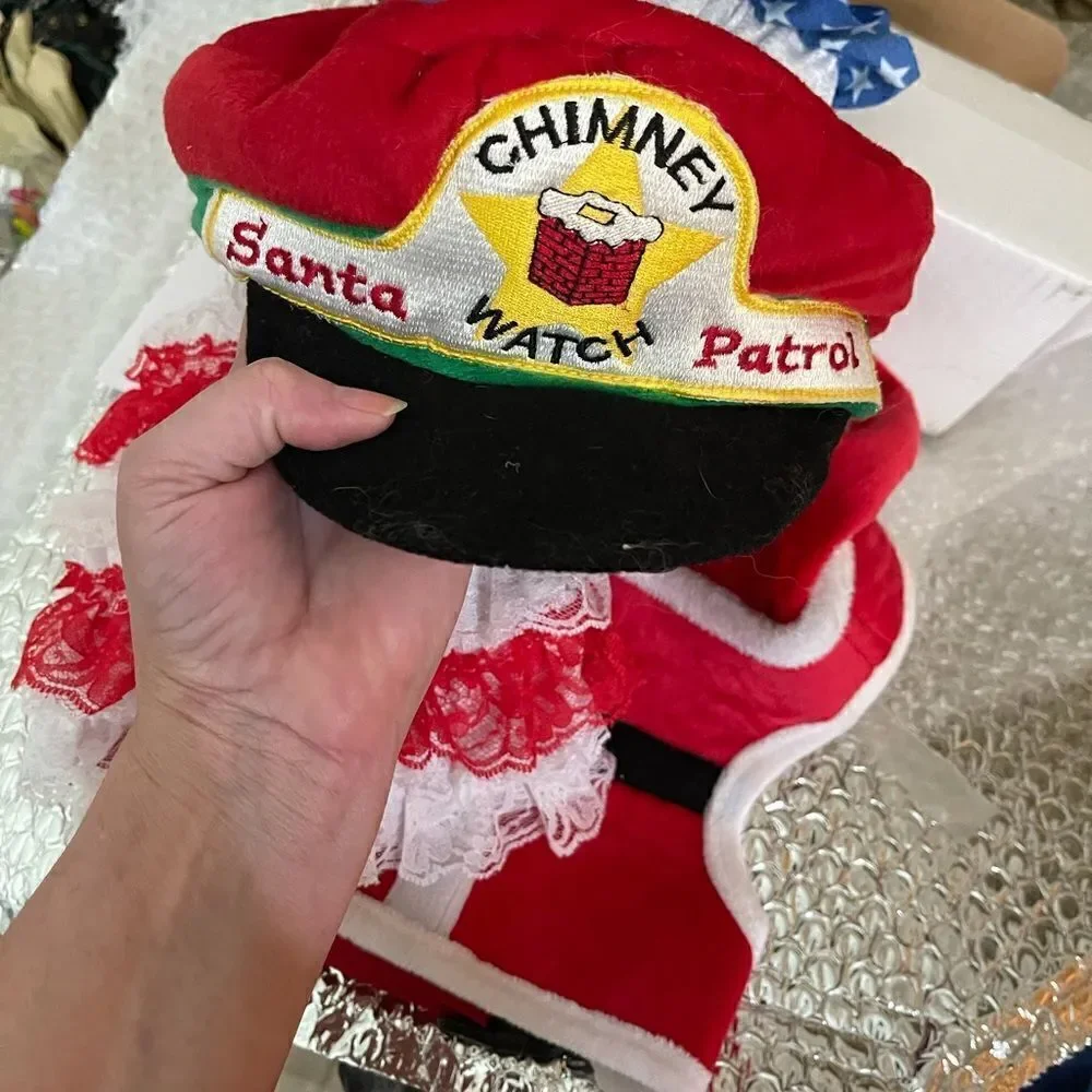 Plush Puppies chimney santa